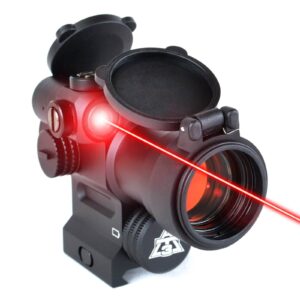Open Box Return - AT3™ LEOS™ 2 MOA Red Dot Sight - Integrated Laser Sight & Riser - Red-2