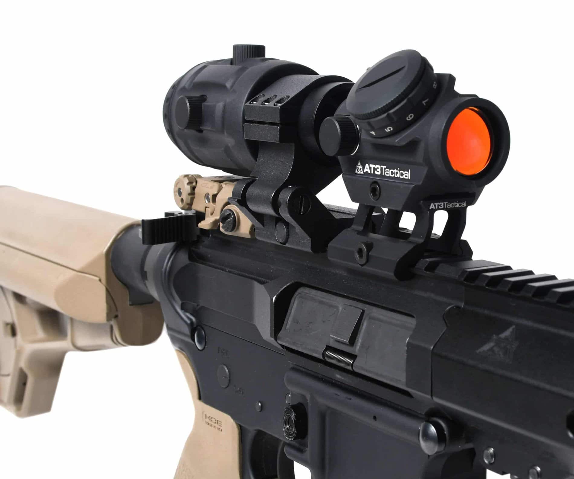 This AT3 RD 50 has a 3X magnification. That's built in. For more, add a 3X magnifier.